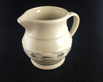 Longaberger Green Woven Traditions Krug 04288