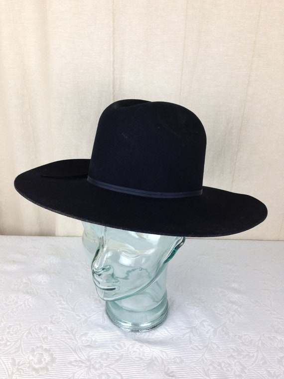 Black Eddy Brothers 3X Cattleman Style Cowboy Hat… - image 1
