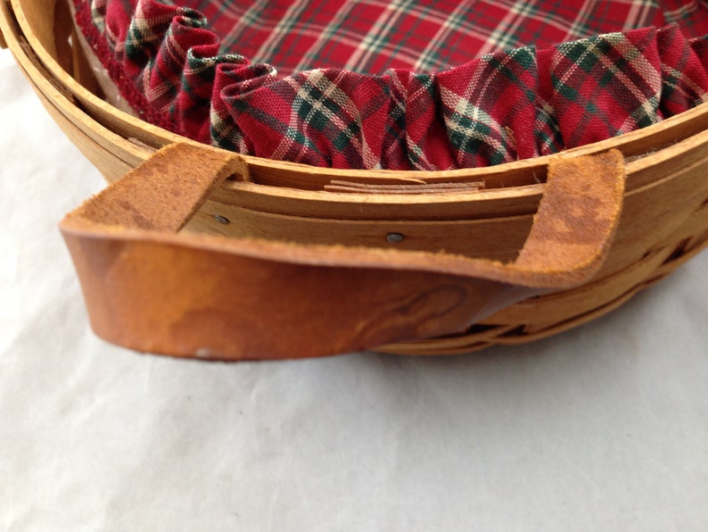 Vintage Longaberger Round Basket 10 Inch Across and 4 Inches Etsy