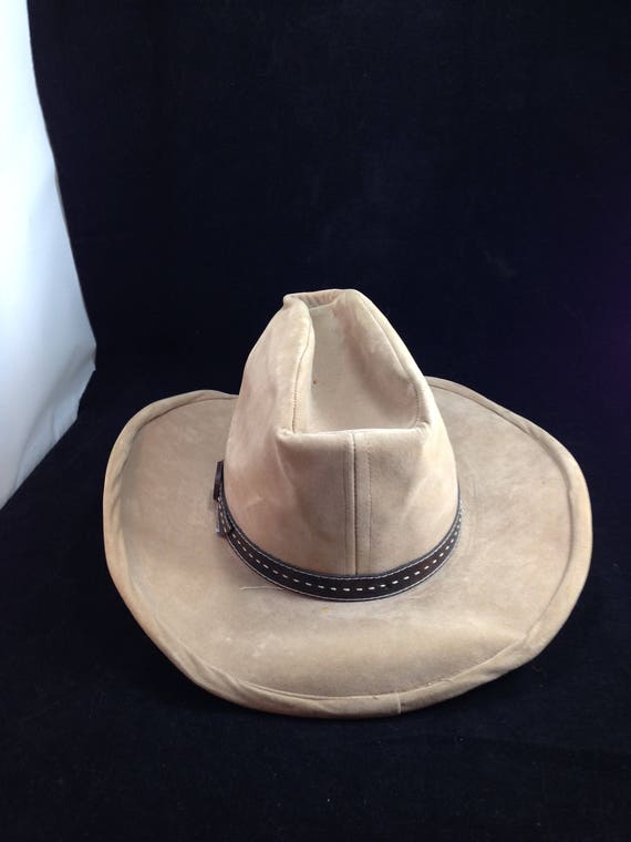 Vintage Bailey URollit Cowboy Hat Beige Velour with … Gem