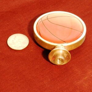 Generic Basketball Shaped Tap Handle Metal and Glass 3 Inches Tall ...