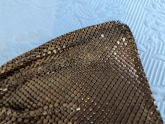 Vintage Gold Mesh Soft Bucket Drawstring Style Ha… - image 3