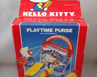 Very Rare--Hello Kitty 'Kitty's Playtime Purse' with Accessories in Original Box     03948