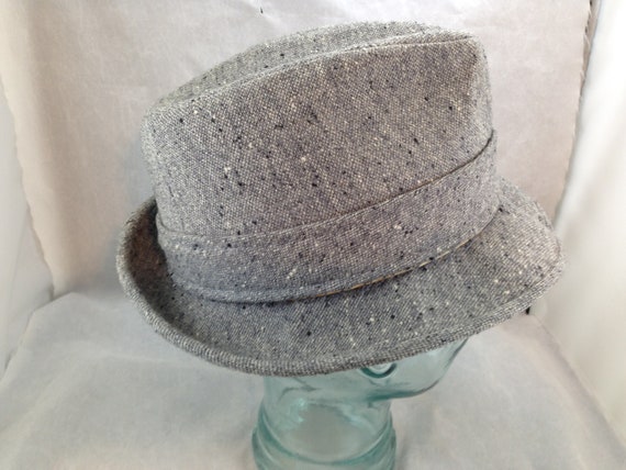 Vintage Pendleton Fedora 100% Wool Speckled Gray … - image 4