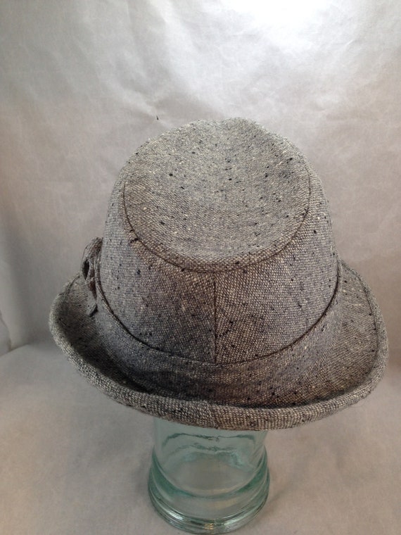 Vintage Pendleton Fedora 100% Wool Speckled Gray … - image 3