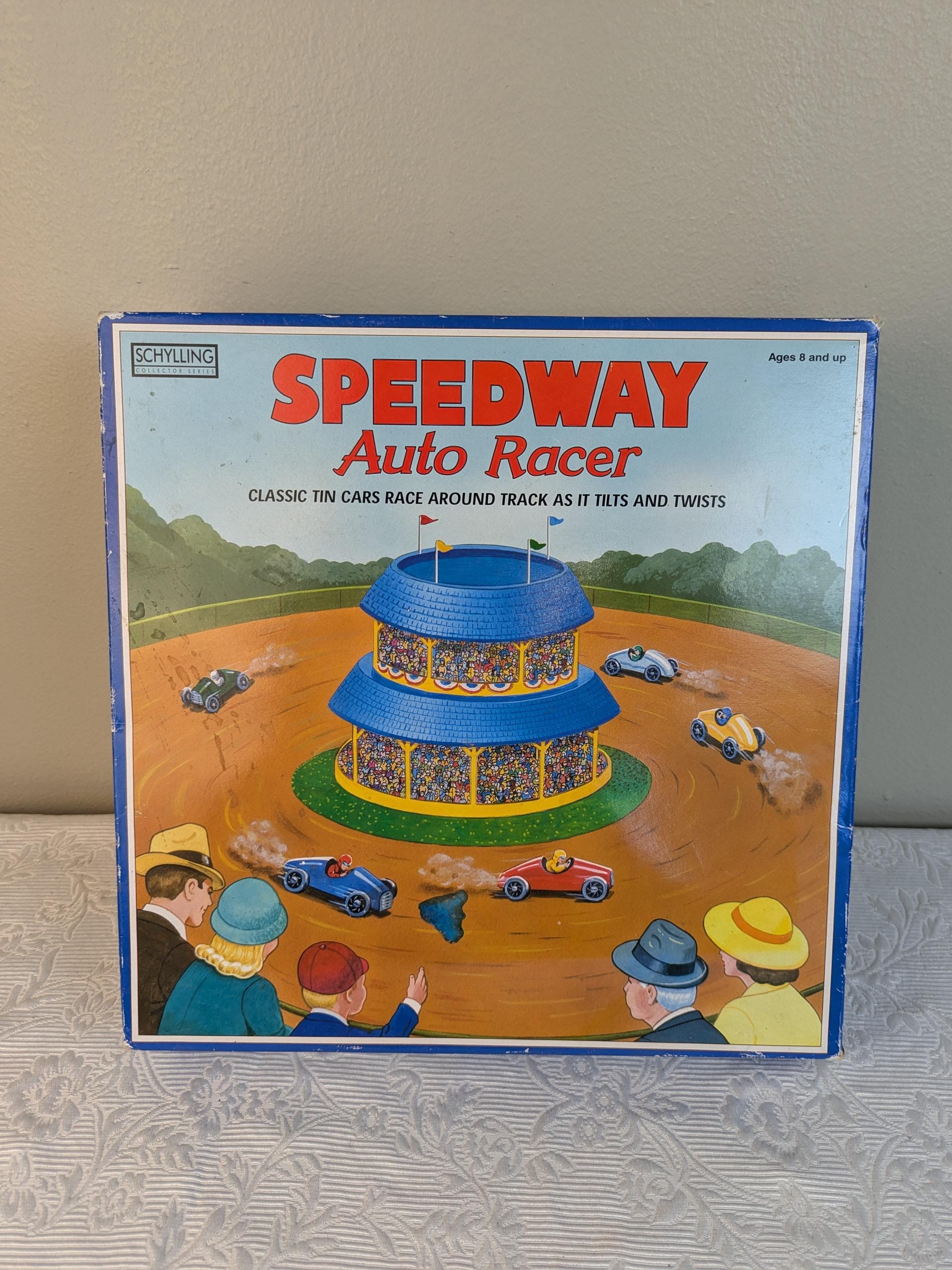 Vintage Classic Tin Speedway Auto Racer by Schylling in