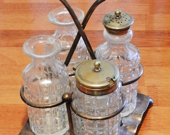 Vintage Mappin and Webb Silver Plated Condiment Set - Etsy UK