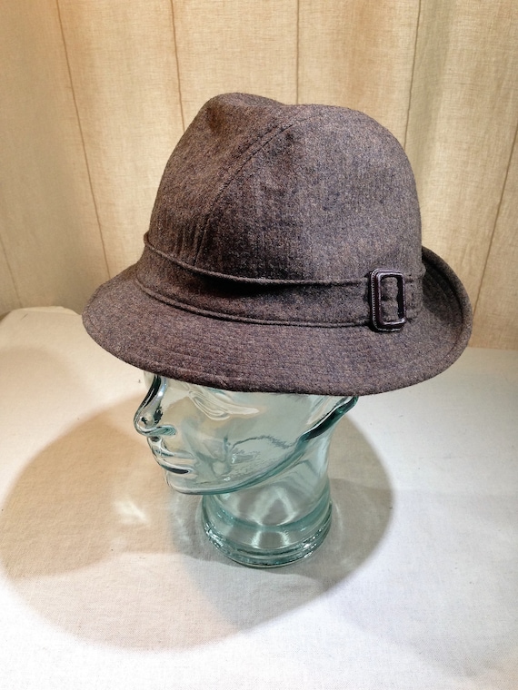 Vintage Pendleton Wool Brown and Brown Speckled B… - image 1