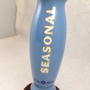 Blue Moon Tap Handle for Their Seasonal Ales 10 Inch Blue Ceramic with Changeable Face 02817 image 3