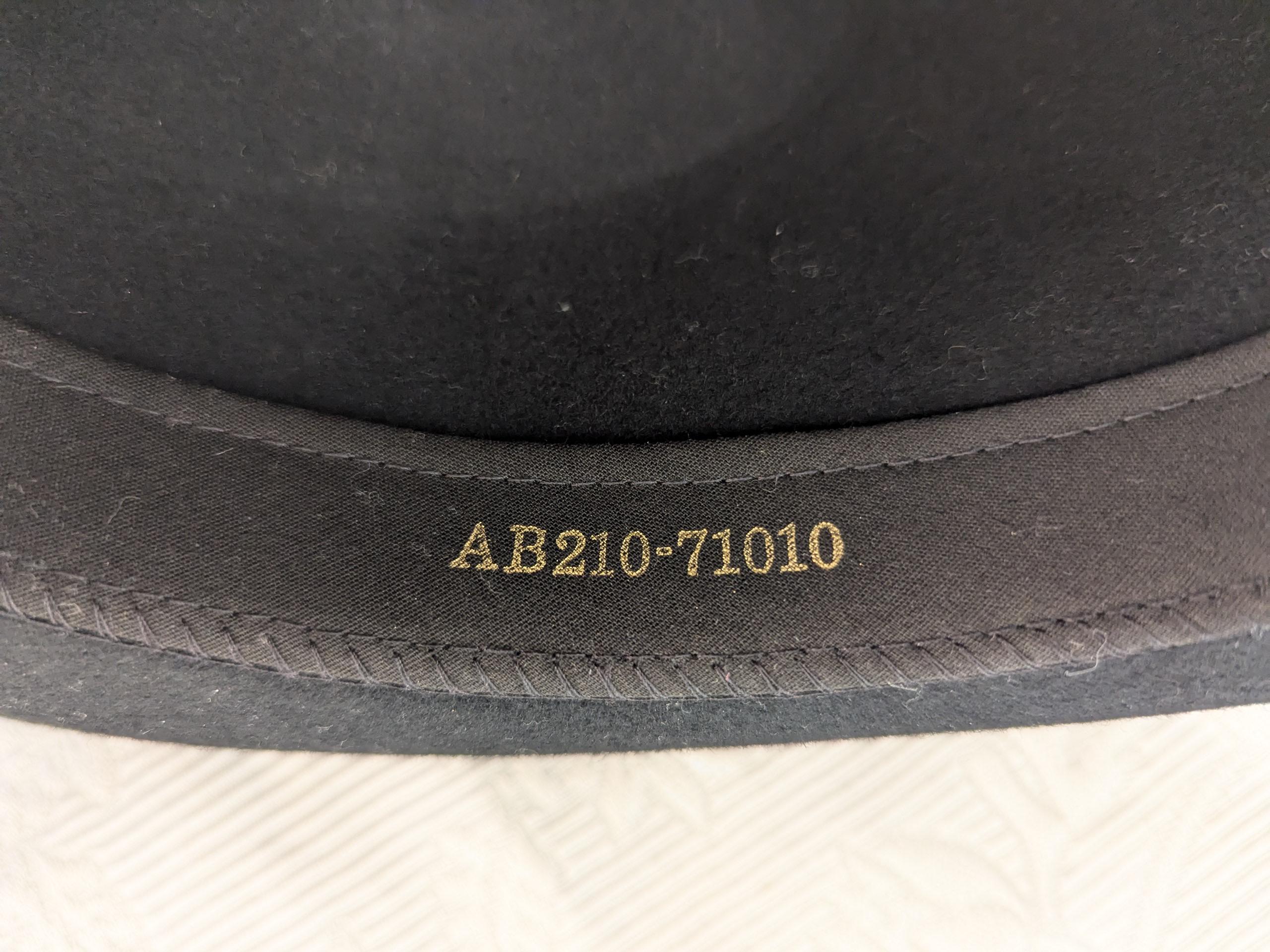 Pendleton wool felt Fedora hat size 6 7/8 AB210-71010 Vintage Pendleton Classic Black Wool Felt Fedora W/ Feathers  main image 4