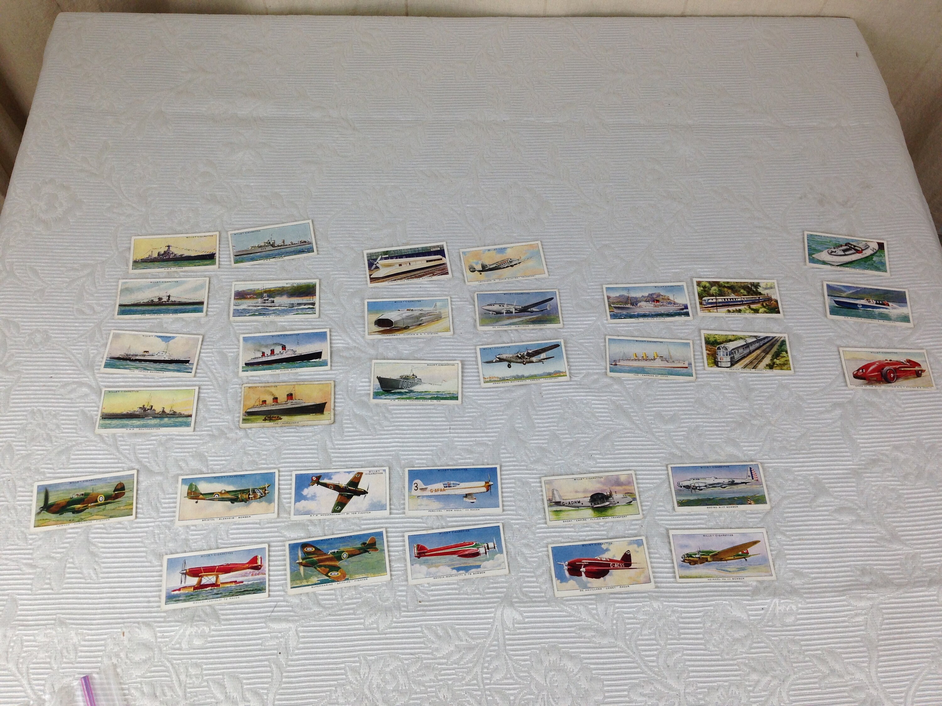 ウィルズ・シガレッツのヴィンテージタバコカードセット。SEED