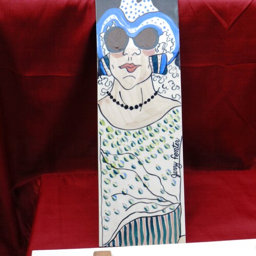2 Ceramic shops Art Tiles by Jerry Fenter 16 1/4 by 5 1/2 Inches 