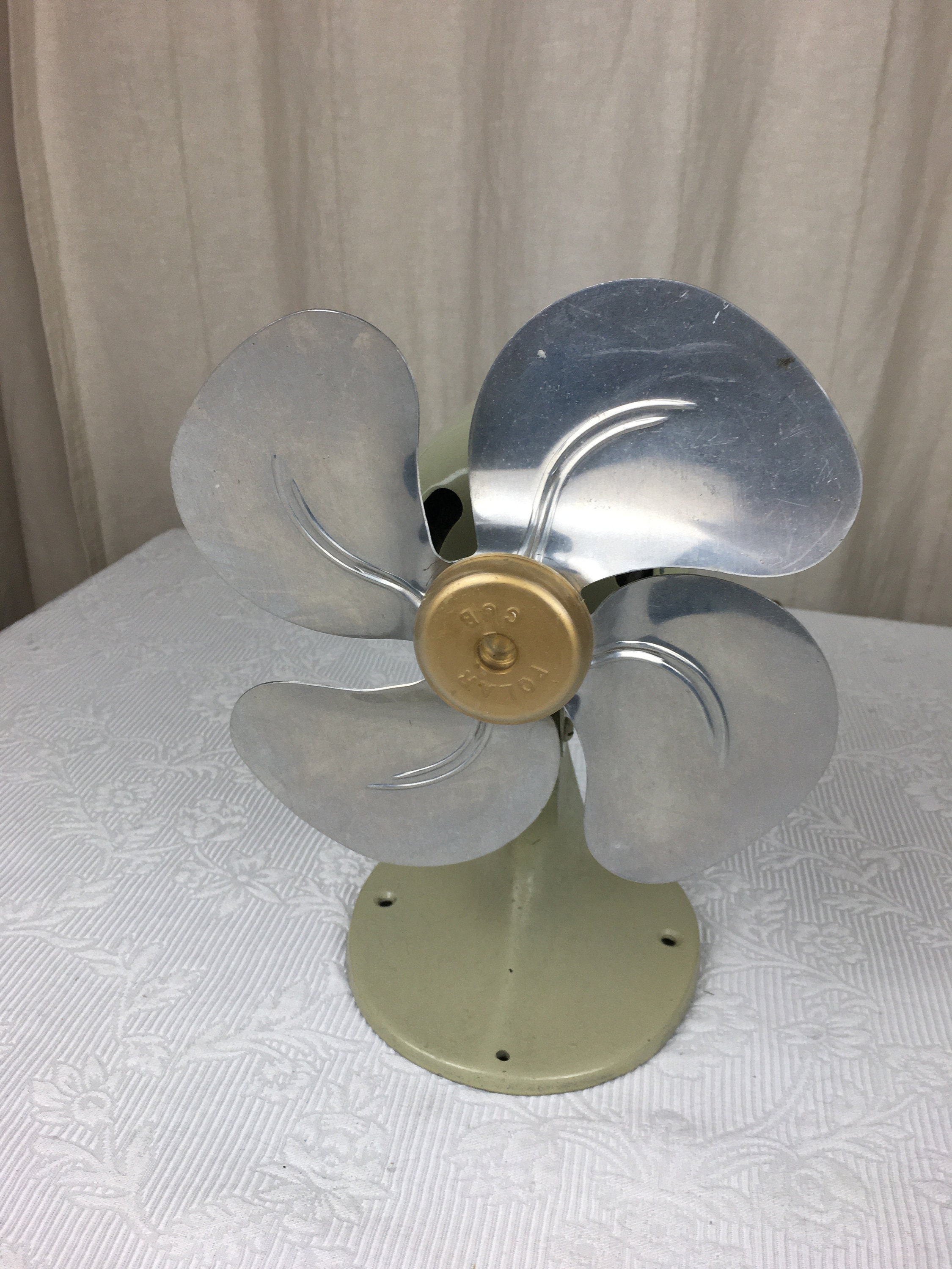 Vintage Polar Cub Electric Fan Model 5-J369 Missing Cage Fan