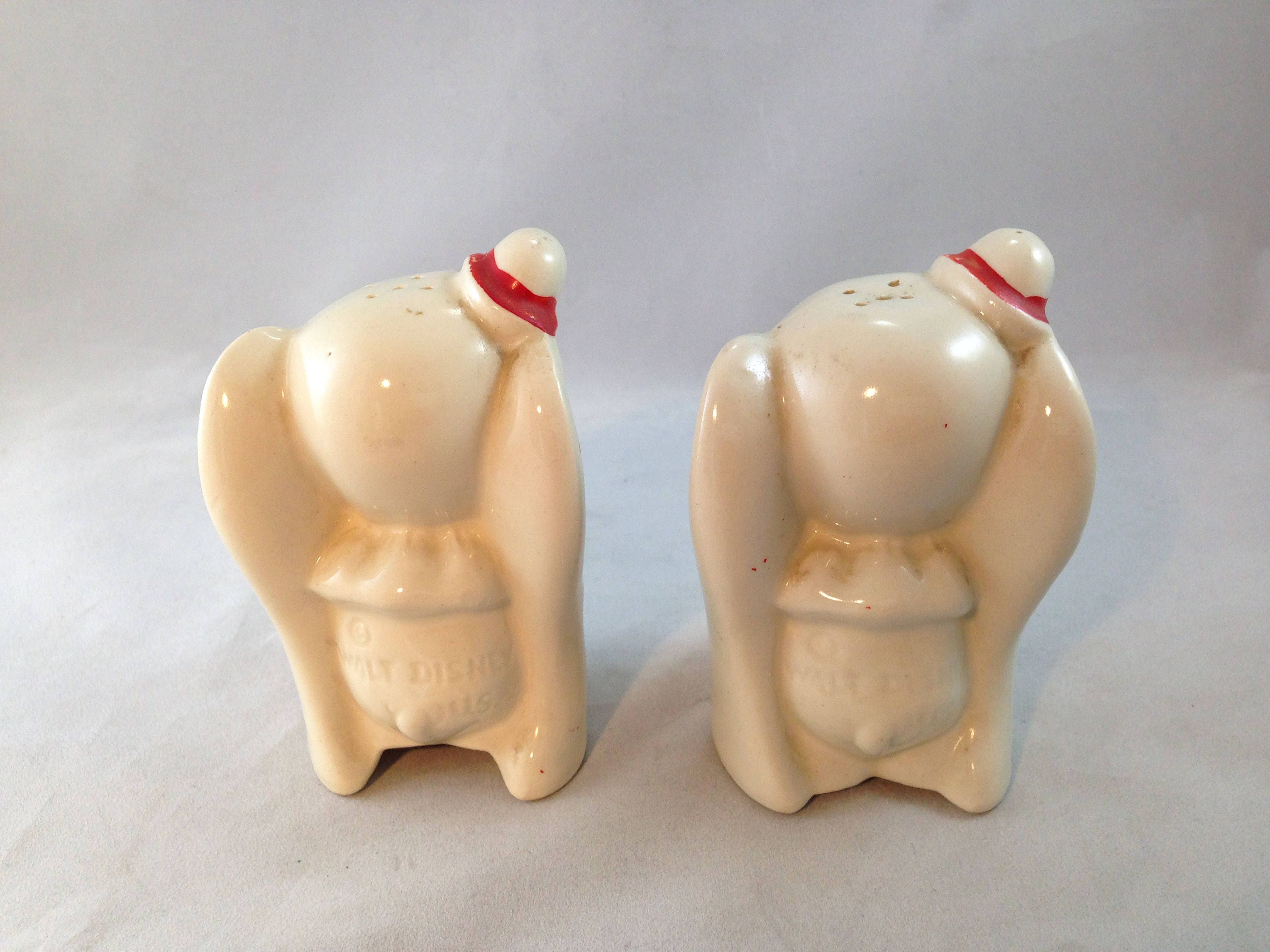 Vintage Dumbo Salt and Pepper Shakers Great Paint Walt Disney Etsy