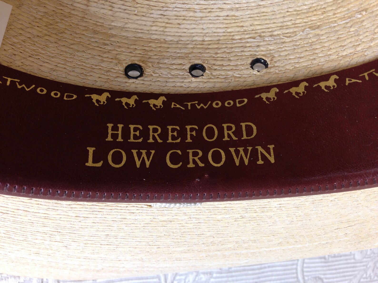 Vintage 5X Straw Long Oval Cowboy Hat by Atwood Hereford Low Etsy