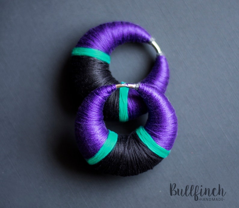 Earrings for gauges | tunnels. Good as ear weights. 100/% handmade | Dark Queens ;