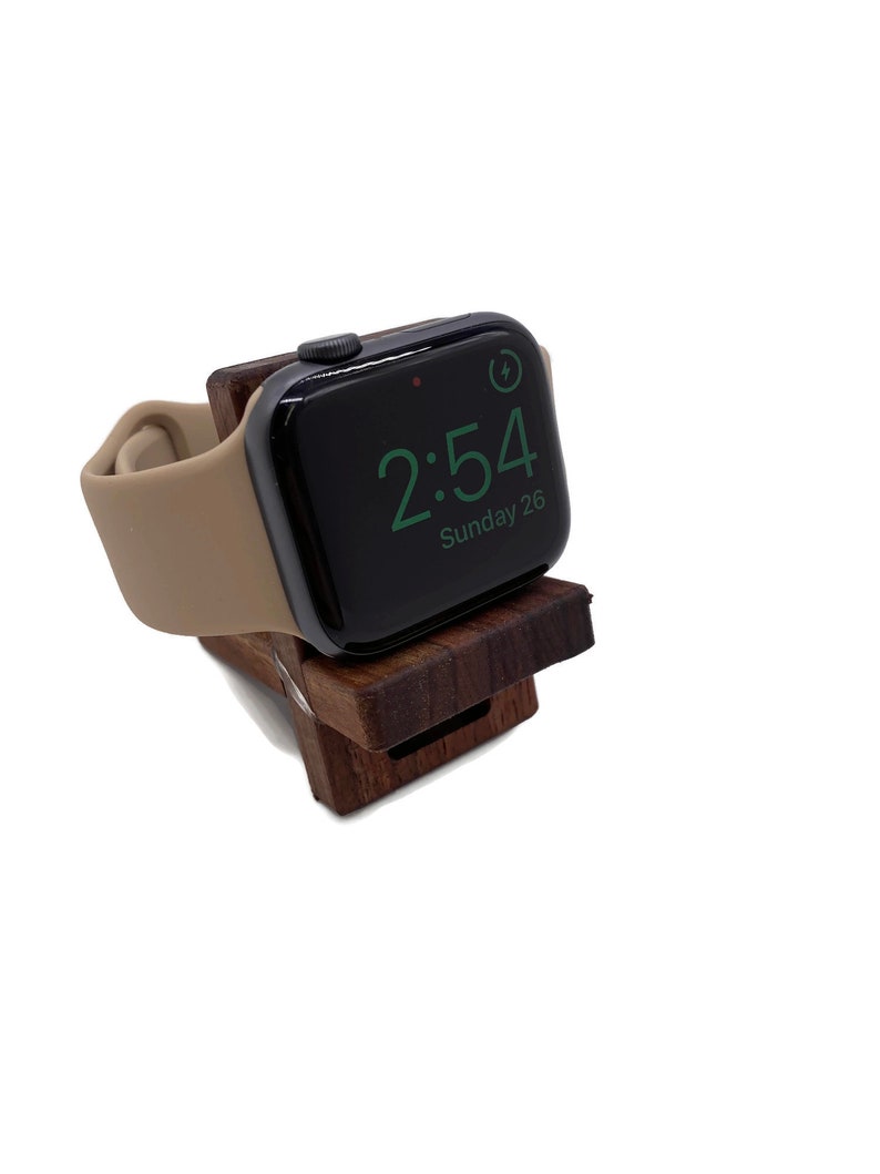 Apple watch stand Apple watch dock wood apple watch band strap 49 mm 44mm 42mm 40mm 38mm valentines Day gift for him/her series 4 series 5 image 5