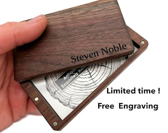 Business Card holder Unique Customizable Wooden Card Case for Corporate Gifts, Personalized Business Card Case Holder