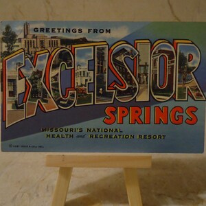 Excelsior Springs Missouri Postcard Notebook MADE TO ORDER