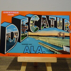 Quaderno con cartolina Decatur Alabama REALIZZATO SU ORDINAZIONE