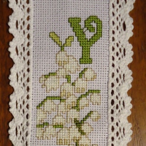 Yucca Flower Cross-Stitch Bookmark