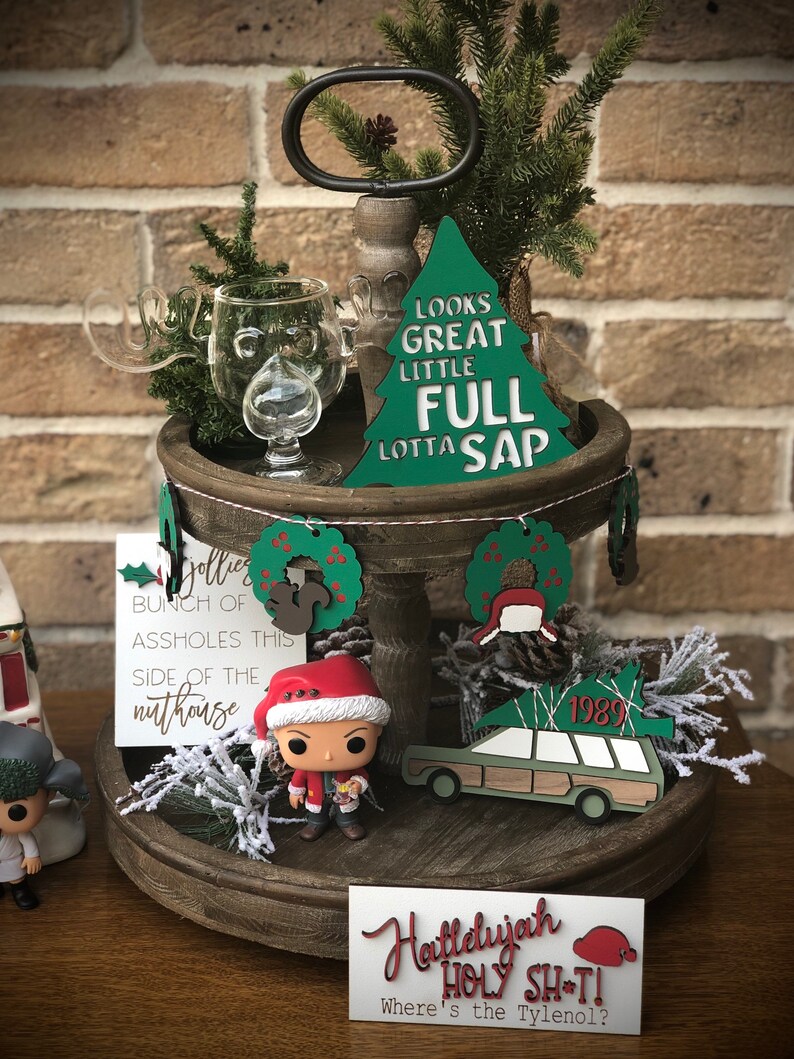 Christmas Vacation Tiered Tray Tiered Tray Decor National | Etsy