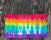 Tie Dye Waist Apron, Tie Dye Vendor Apron, Tie Dye Craft Apron, Tie Dye Money Apron, Server Apron, Tool Apron, Half Apron, Waitress Apron