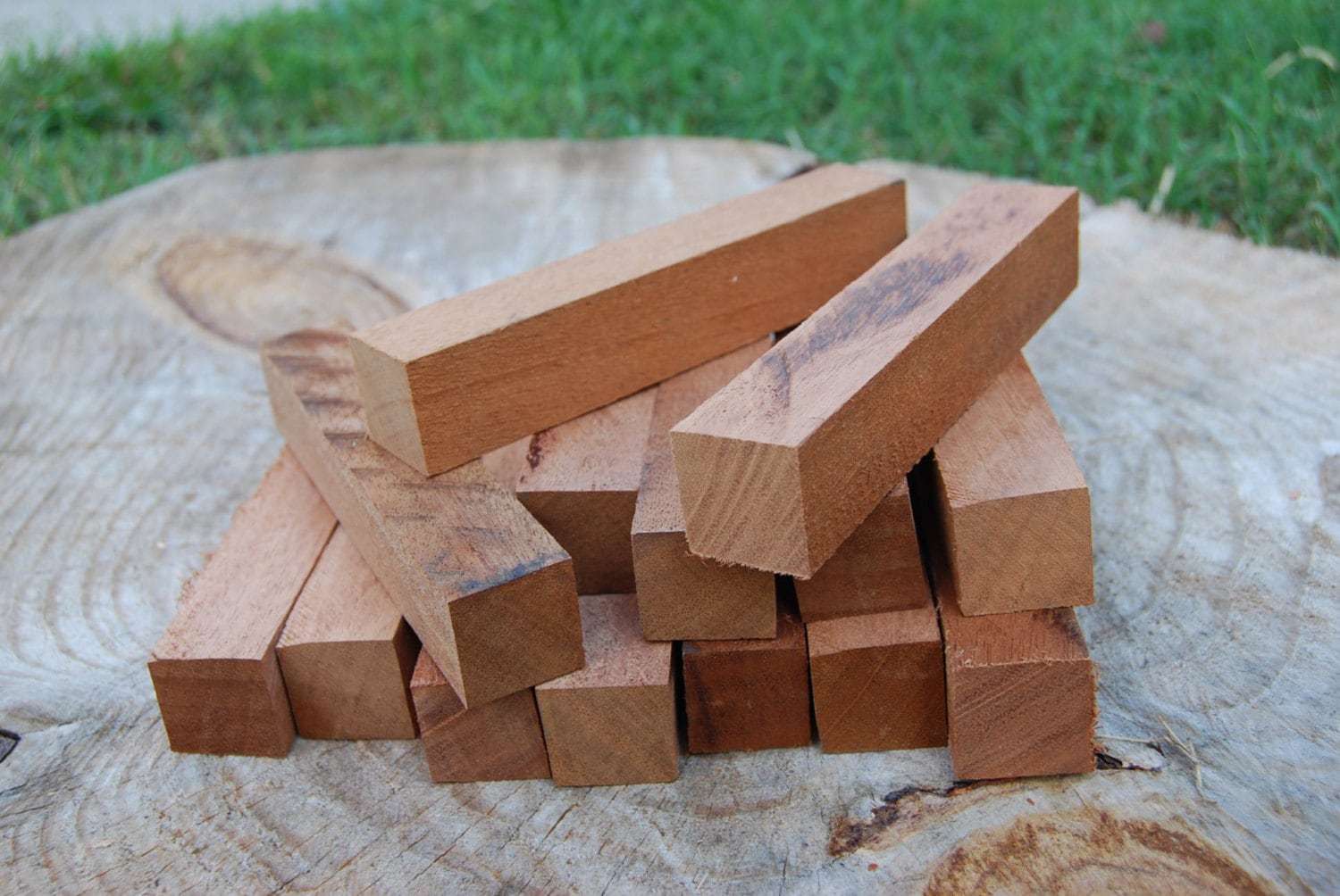 Reclaimed Mahogany pen turning blanks, 1 inch by 1 inch by 6 inches