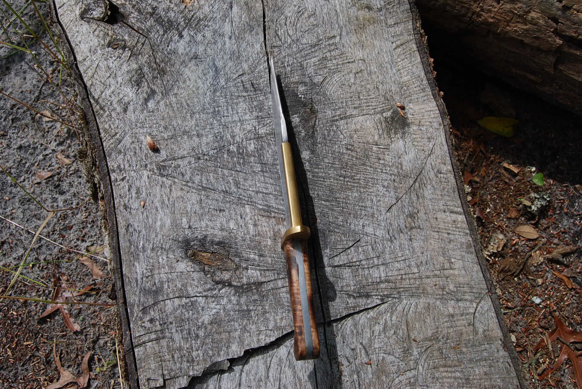 Bowie knife, Brass spine knife, Hunting knife, Camp Knife, Survival knife, Outdoor gear, Hand
