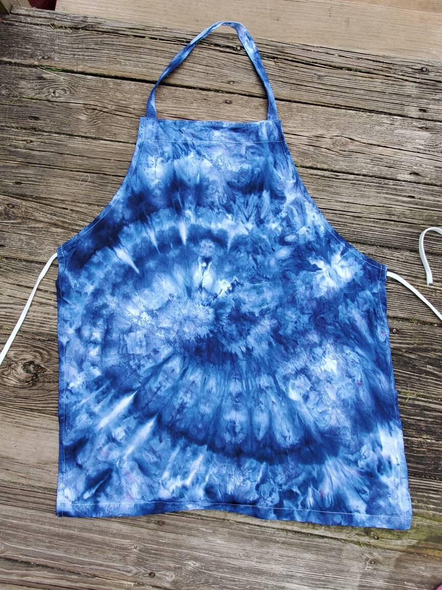 Tie Dye Apron, Tie Dye Craft Apron, Tie Dye Kitchen Apron, Waitress