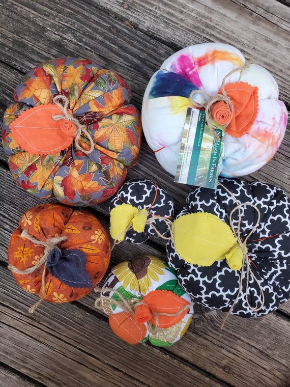 Pumpkin Decorations Halloween Decorations Stuffed Pumpkin Etsy