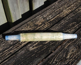 Handmade Cypress rolling pin, blue and green colors,Kitchen Décor. Kitchen tool,Christmas gift,christmas gift, gifts for her,cooking utensil