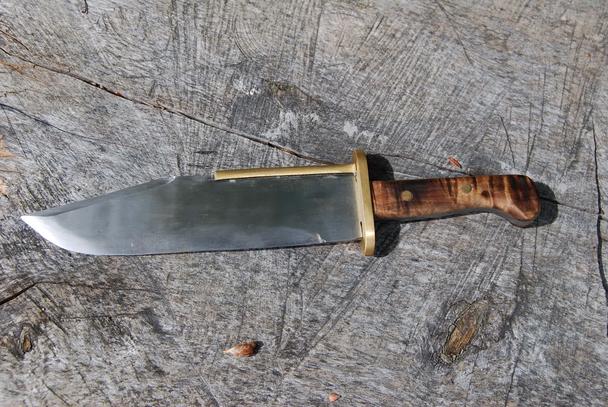 Bowie knife, Brass spine knife, Hunting knife, Camp Knife, Survival knife, Outdoor gear, Hand