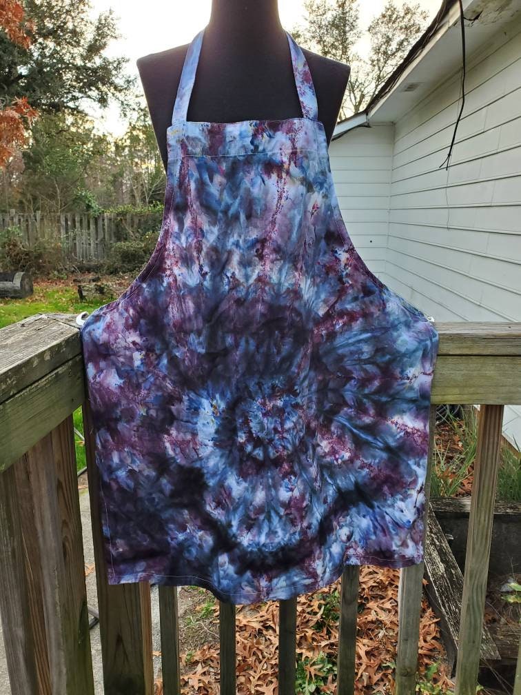 Tie Dye Apron, Tie Dye Craft Apron, Tie Dye Kitchen Apron, Waitress