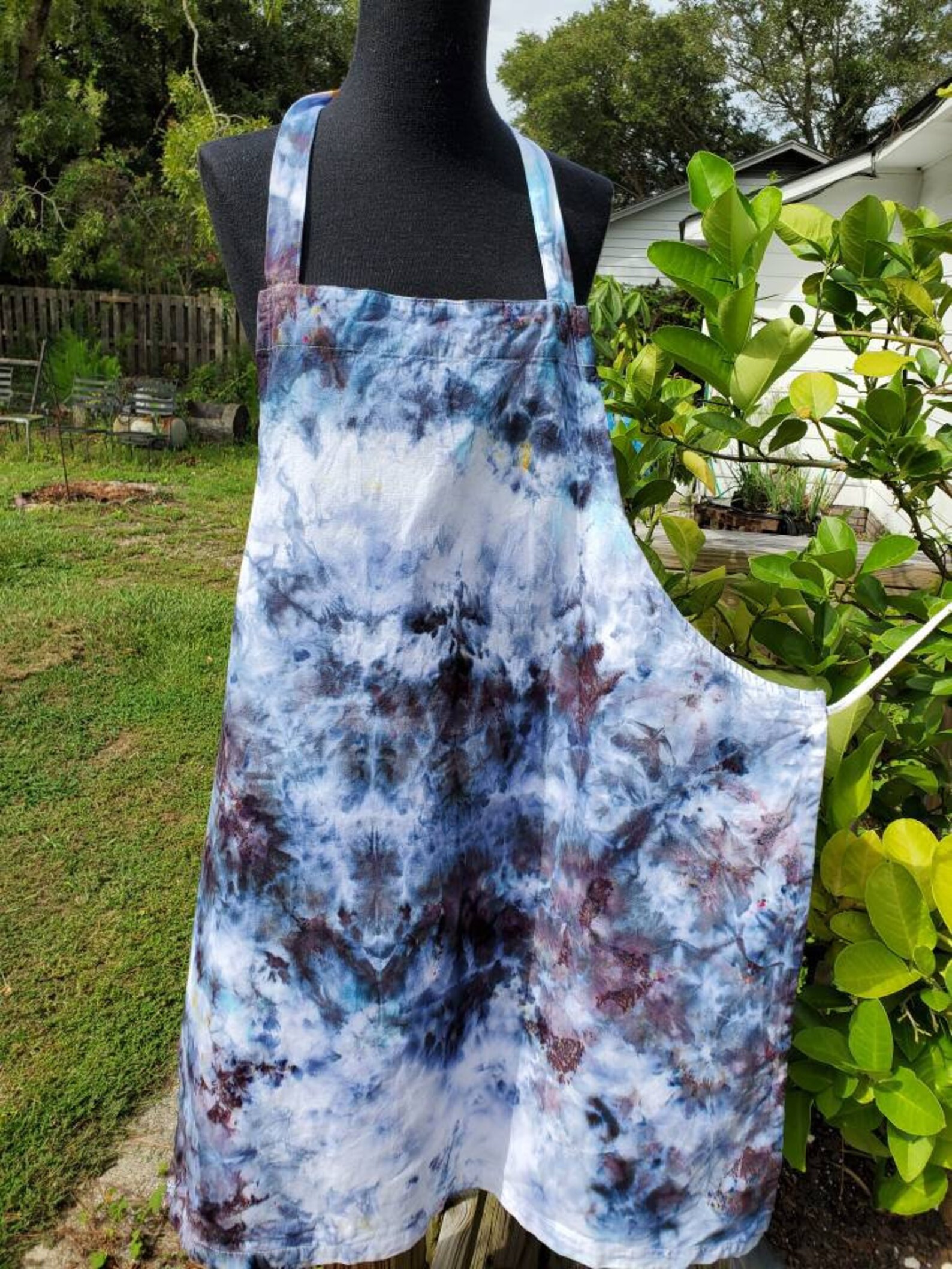 Tie Dye Apron Tie Dye Craft Apron Tie Dye Kitchen Apron Etsy UK