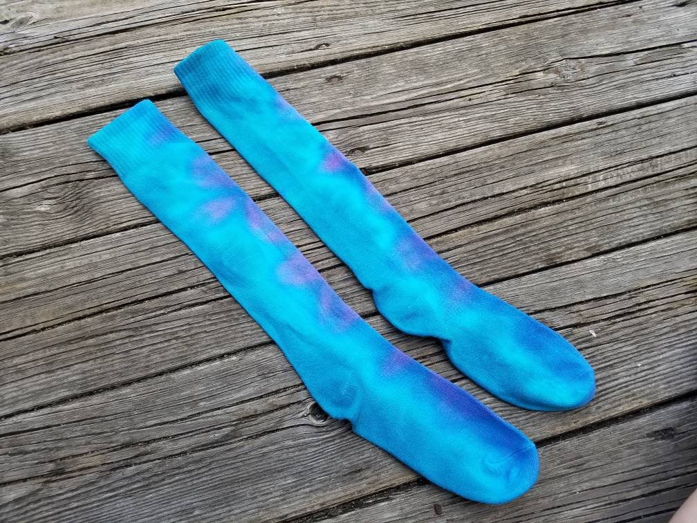 Tie Dye Socks , Tie Dye Knee High Socks , Tie Dye Gift , Tie Dye