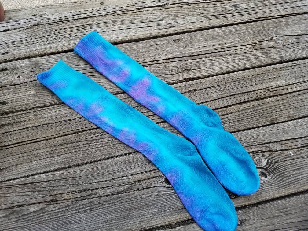 Tie Dye Socks , Tie Dye Knee High Socks , Tie Dye Gift , Tie Dye