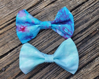 Tie Dye Dog Collar Bow