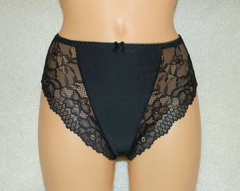 black,crotchless panties,lace,wedding,lace crotchless,shorts,lace panties,sexy lingerie woman,night thong,white flowers pattern,open crotch