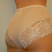 Handmade beige,crotchless panties,lace,high waist,wedding,shorts,lace panties,sexy lingerie woman,night thong,underwear,lace lingerie,vintag 