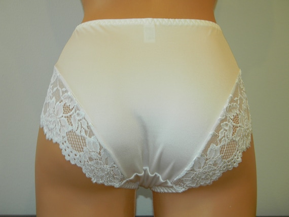 White Panties High Waist Lingerieplus Size Pantieshandmade Etsy