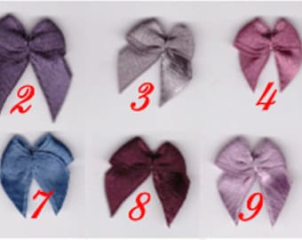Handmade Black Satin Bows: Craft Embellishments, 50 Pcs (1cm)