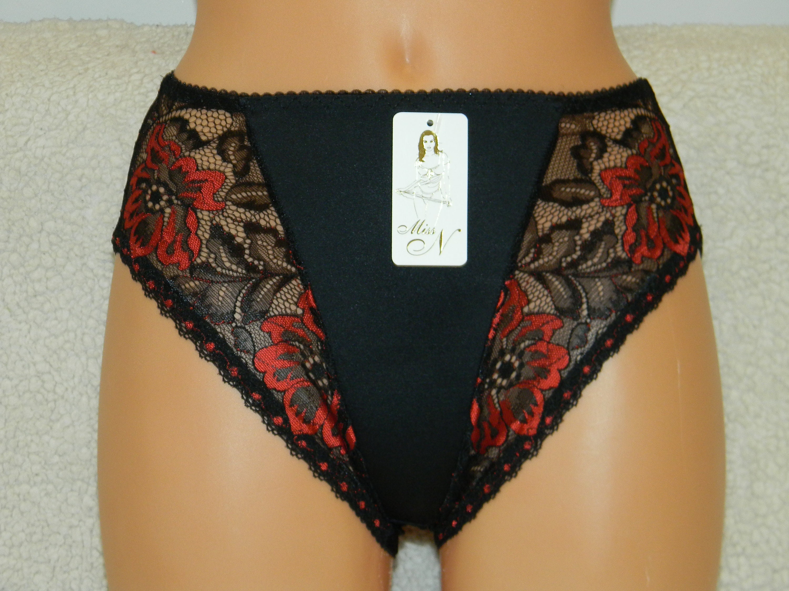 High Waist Lingerie Plus Size Panties Handmade Panties Lingerie