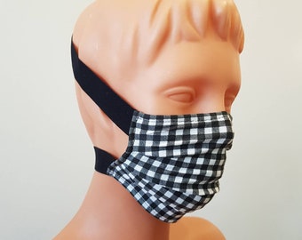 Plaid Handmade face mask, cotton, one size, custom request