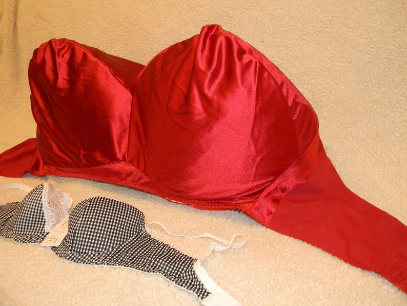 Handmade Red Bra,plus Plus Size,huge Size,big Silicon,custom Bra,big