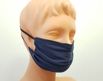 Handmade Blue face mask, cotton, one size, different colors, custom request