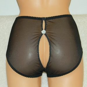 Mesh panties,black mesh,see through,Handmade,lingerie set,plus size,ladies underwear,Honeymoon,vintage lingerie,woman lingerie,sexy lingerie