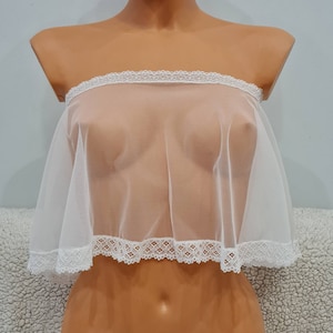 Mesh bralette, ondergoed, stof lingerie, handgemaakte lingerie, bh, vintage lingerie, huwelijksreis lingerie, rose lingerie set, lingerie, bh's, bralette