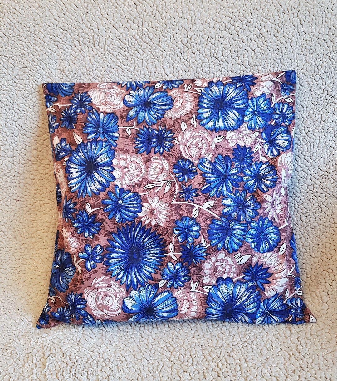Pillow Covers,blue Floral Pillows, Custom Pillow Covers, Personalized