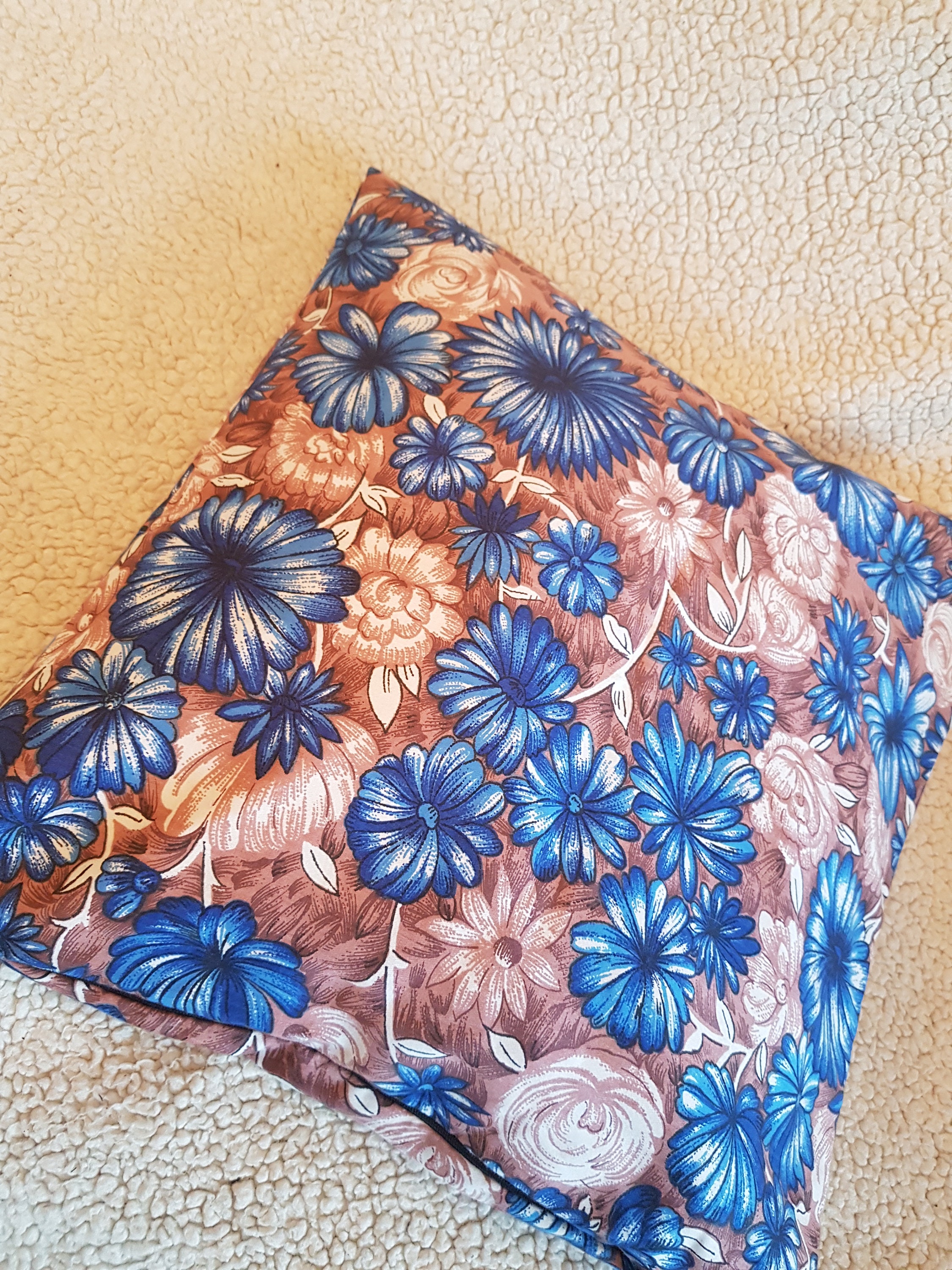 Pillow Coversblue Floral Pillows Custom Pillow Covers Etsy
